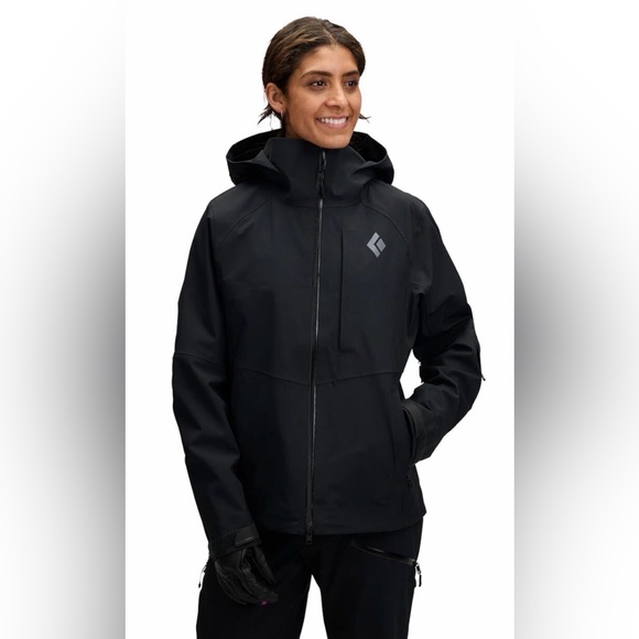 Black Diamond Woman’s Stretch Recon Shell Small Black - Picture 1 of 8